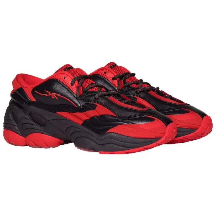 Kanghyuk x Reebok Scarpe da Corsa Basse Comode Versatili in Rete e Pelle Sintetica Unisex Sneaker Nero Rosso 20975280 44 5