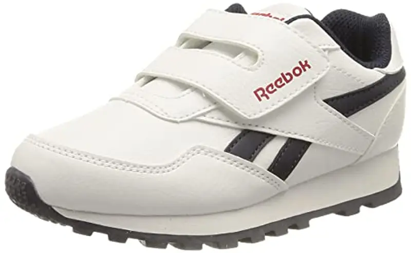 Reebok Royal Rewind Run Alt, Sneaker Unisex - Bambini e ragazzi, Ftwr White Vector Navy Vector Red, 27.5 EU
