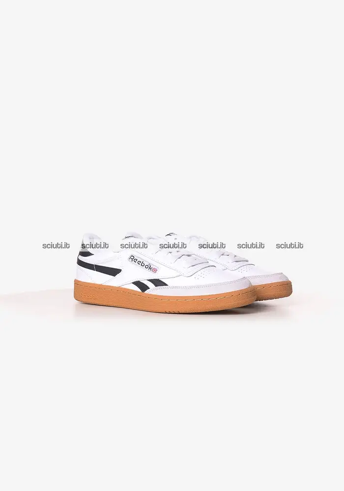 Reebok Scarpe uomo bianco nero Club C Revenge vintage
