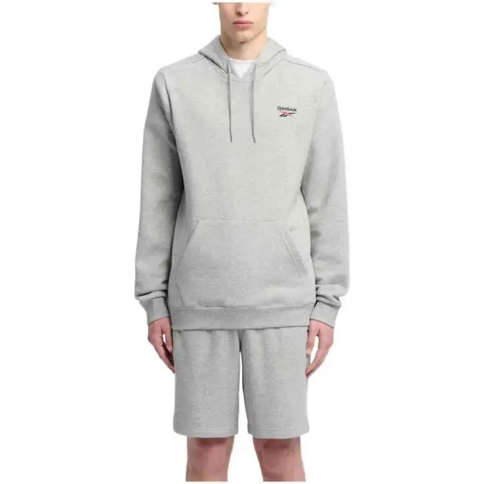 Felpe con cappuccio Reebok Sport 100221828 Grigio