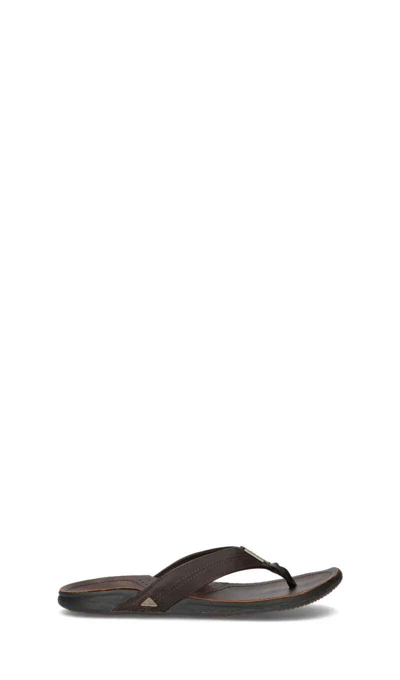 Infradito uomo marrone in pelle Vario