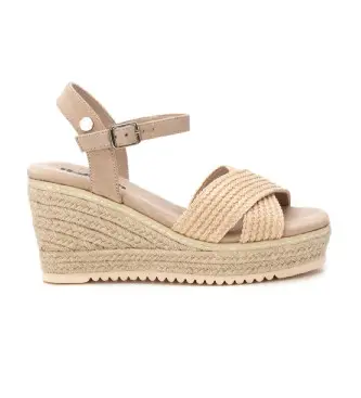 Refresh per donna 17265001-BEIGE Sandali 172650 beige, 8 a 10cm, Fibbia, Casual