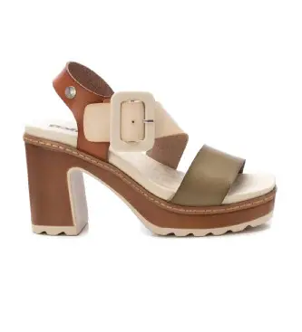per donna 17284302-HIELO Sandali 172843 bianco (40), 8 a 10cm, Fibbia, Casual