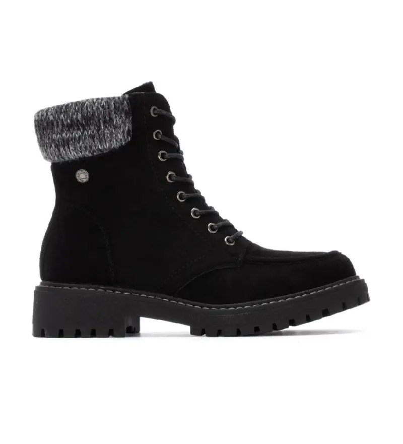 Refresh per donna. 17302802-NEGRO Stivaletti 173028 neri, Nero, Basso, 1 a 3 cm, Cerniera, Casual Pelle