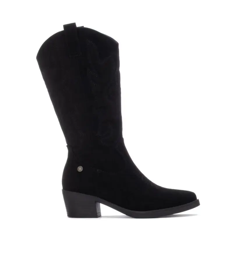 Refresh per donna 17308501-NEGRO Stivali 173085 neri, Nero, 3 a 5cm, Cerniera, Casual Pelle