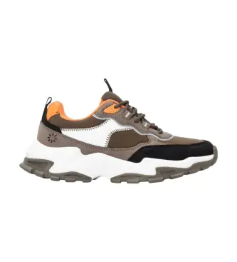 per donna 17310402-KAKI Sneakers 173104 verdi (38), 3 a 5cm, Stringhe, Casual, Verde