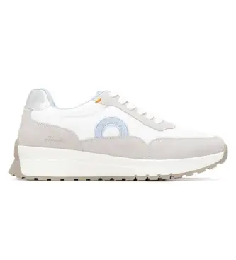 per donna 17505402-HIELO Sneakers 175054 bianche (40), Bianco, 1 a 3 cm, Stringhe, Casual Pelle