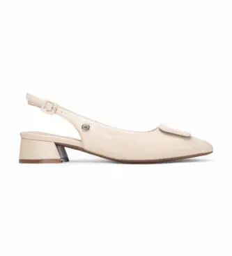 Refresh per donna 17508502-BEIGE Scarpe beige 175085, 1 a 3 cm, Fibbia, Casual, Classico