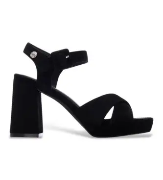 Refresh per donna 17525401-NEGRO Sandali 175254 neri, Nero, 8 a 10cm, Fibbia, Da sera
