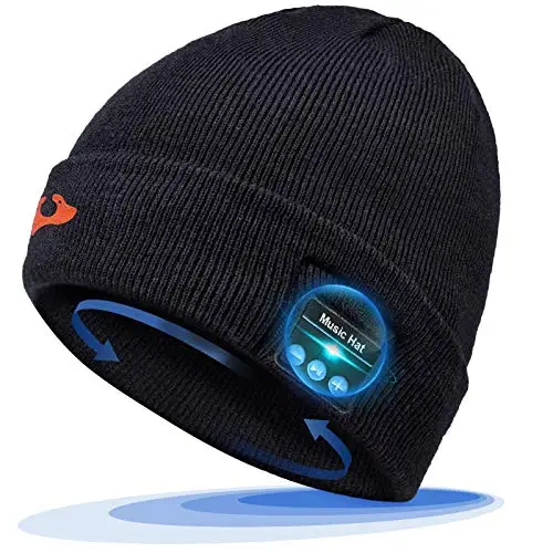 EVERSEE Regalo per Donna e Uomo Cappello Bluetooth - Bluetooth Cappello Bluetooth Uomo Donna, Musicale Cappello Bluetooth
