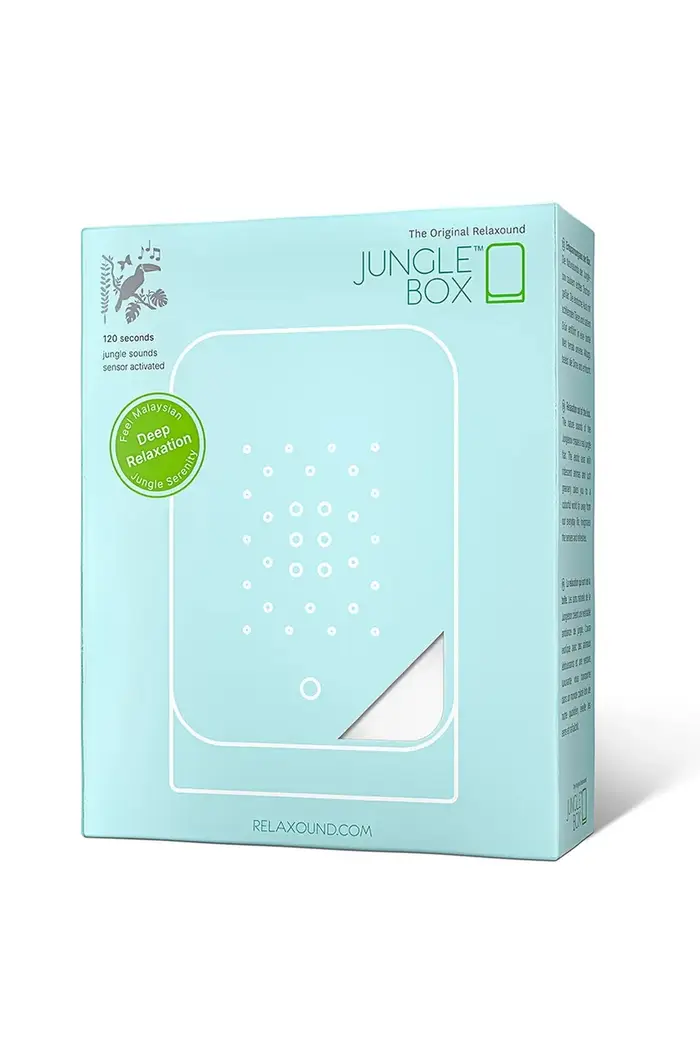 un cottage con i suoni rilassanti della natura Junglebox 13 × 16 × 6 cm Bianco miniatura 3