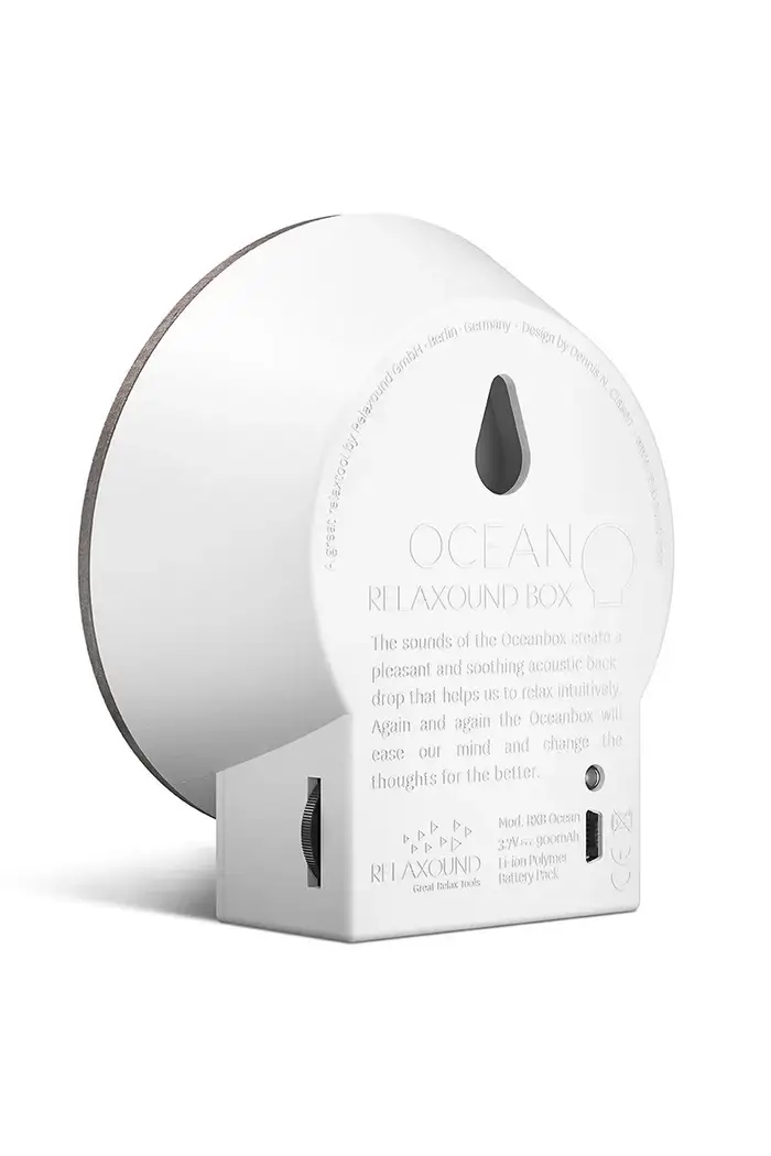 un cottage con i suoni rilassanti della natura Oceanbox 5 x 11 x 11,5 cm Grigio miniatura 3