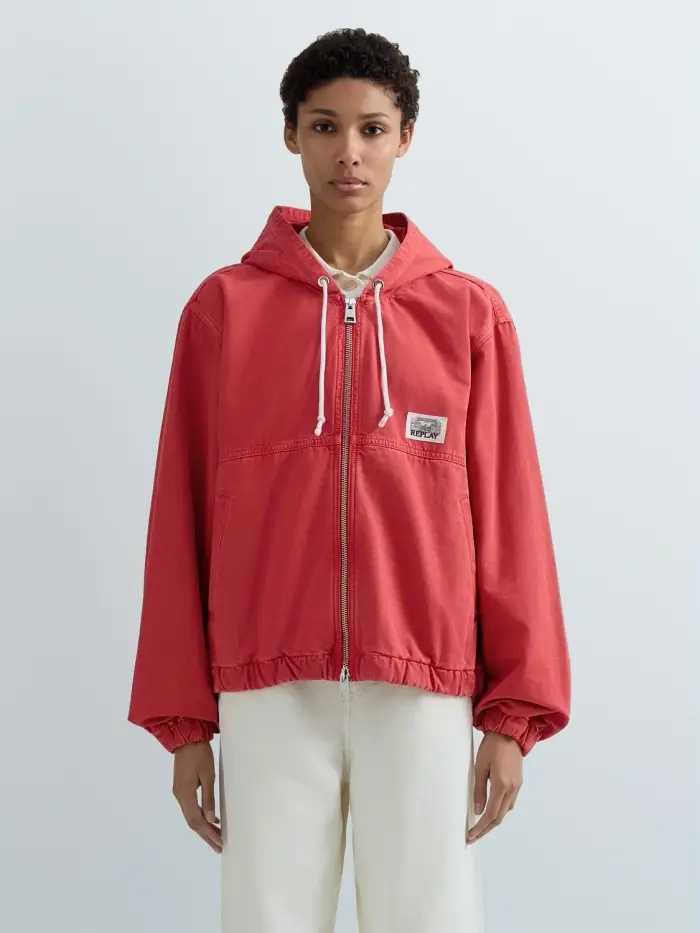 Replay Giubbotto Relaxed Fit Con Cappuccio