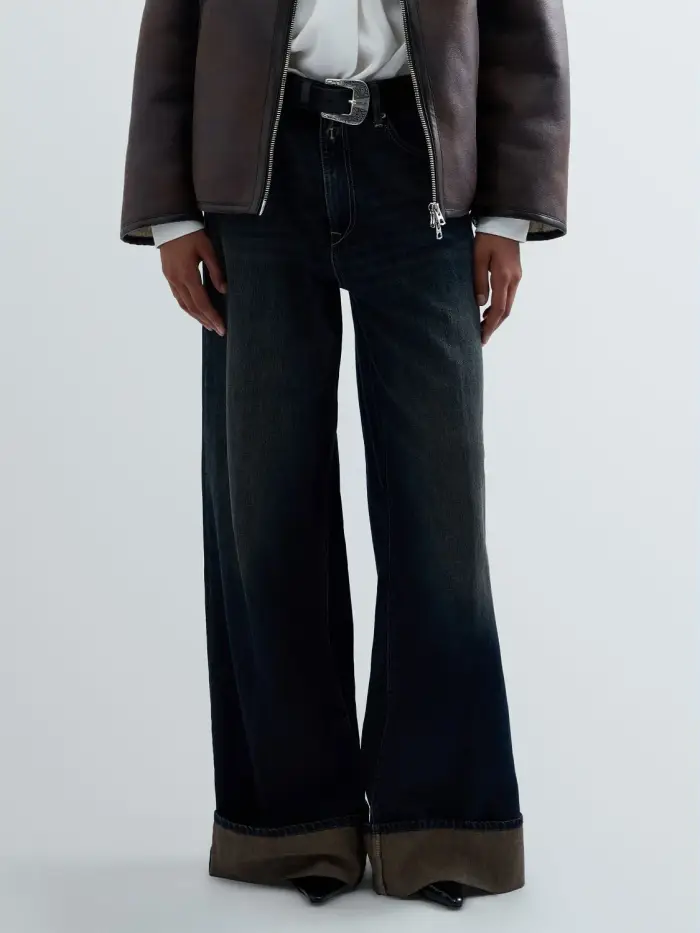 Jeans Wide Leg Nalaja Nero