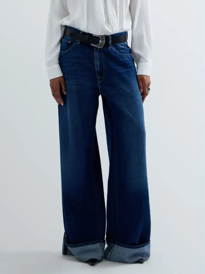 Jeans Wide Leg Nalaja Nero