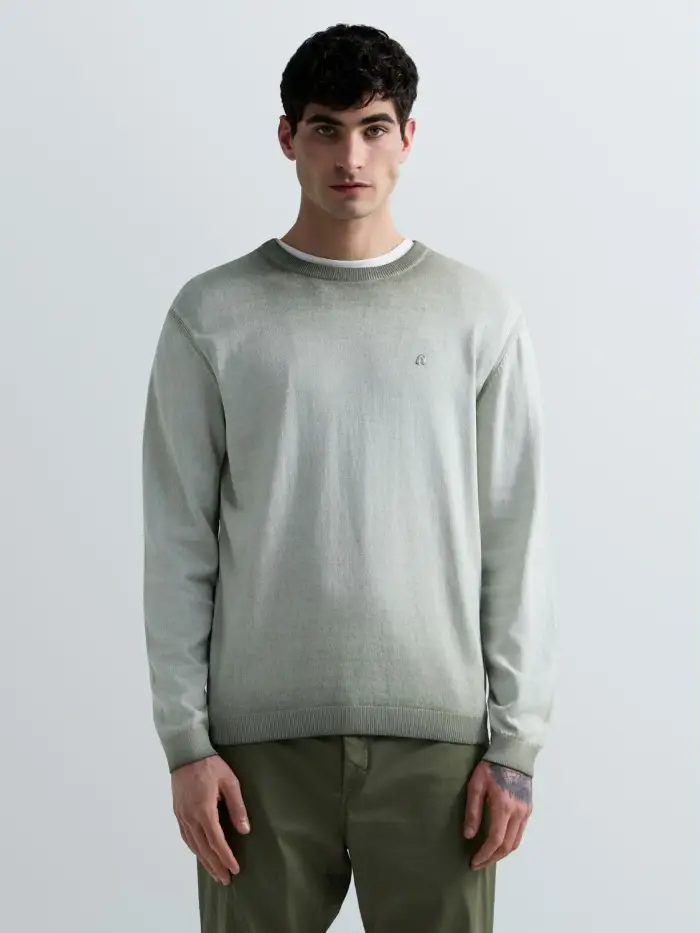 Replay Maglia Girocollo In Cotone Sfumato