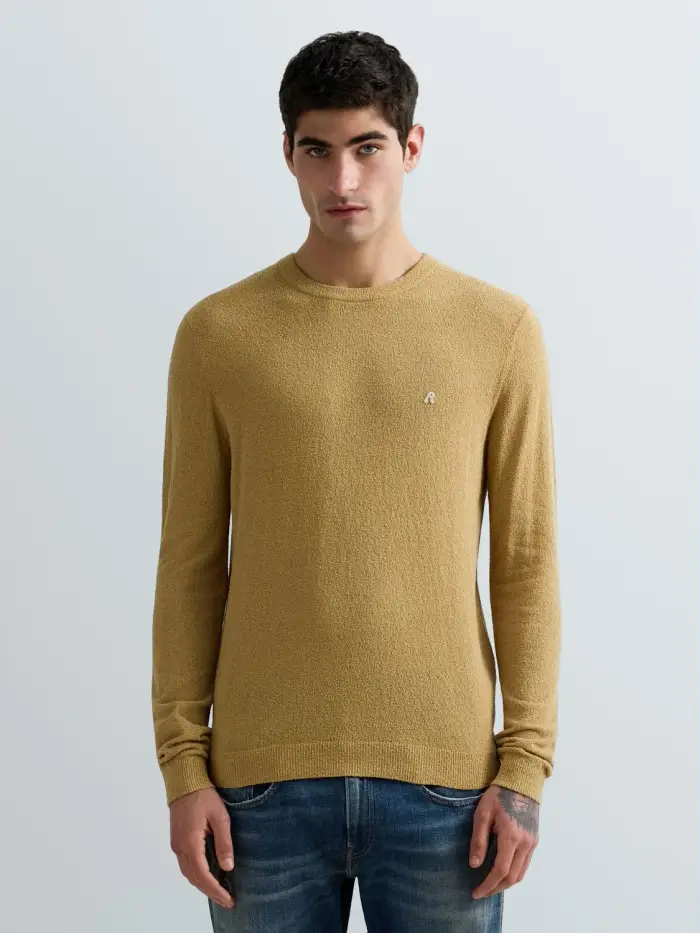 Replay Maglia Girocollo In Spugna Di Cotone