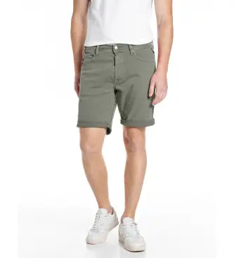 per uomo MA981Y 000 8488790 Bermuda corti verdi affusolati (36), Casual, Verde, Cotone
