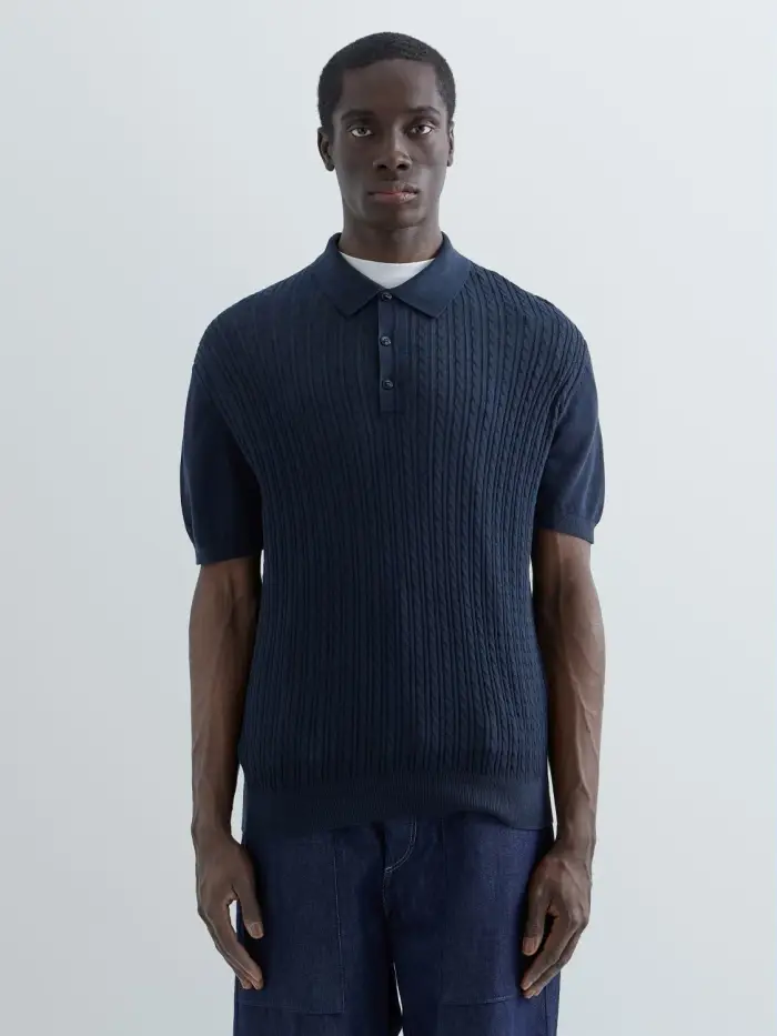 Replay Polo In Maglia Di Cotone A Trecce