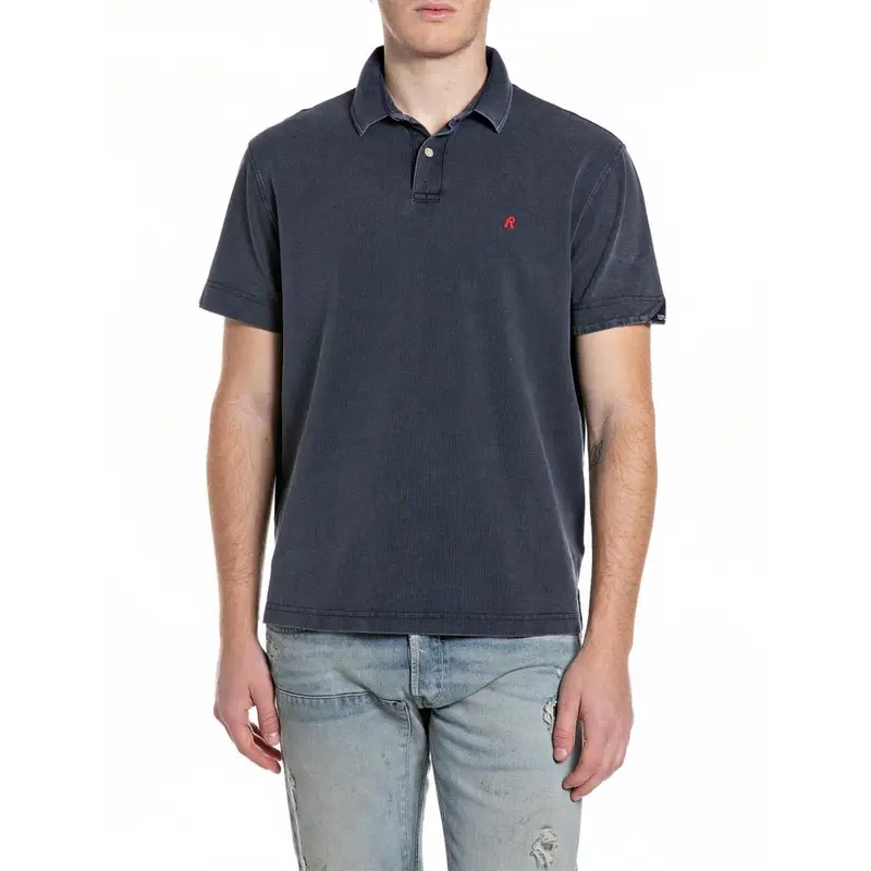Replay Polo Uomo Blu 4511189