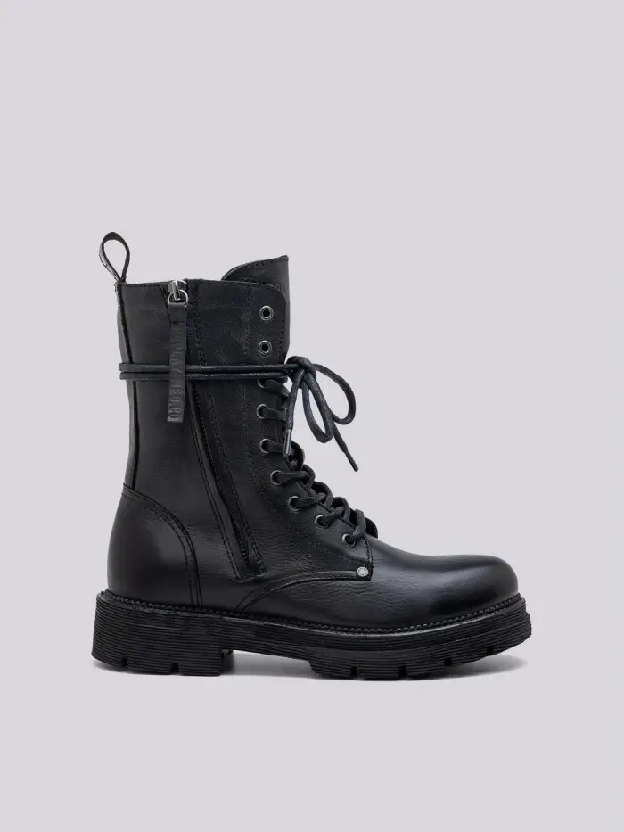 Replay Stivale Biker In Pelle Pamela Standing
