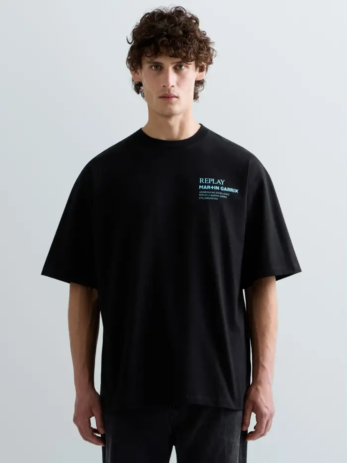 Replay T-shirt Con Grafica E Logo X Martin Garrix Nero