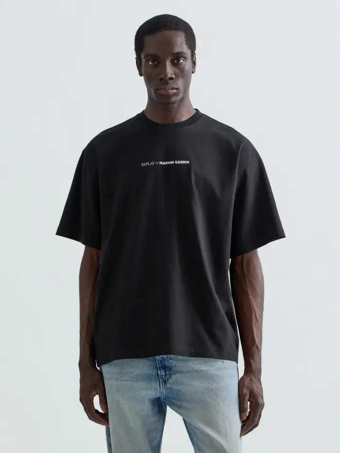 Replay T-shirt Con Logo E Scritte X Martin Garrix Nero