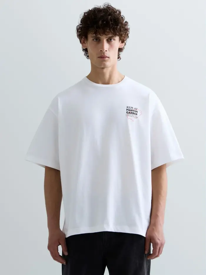 Replay T-shirt Ibiza X Martin Garrix Bianco