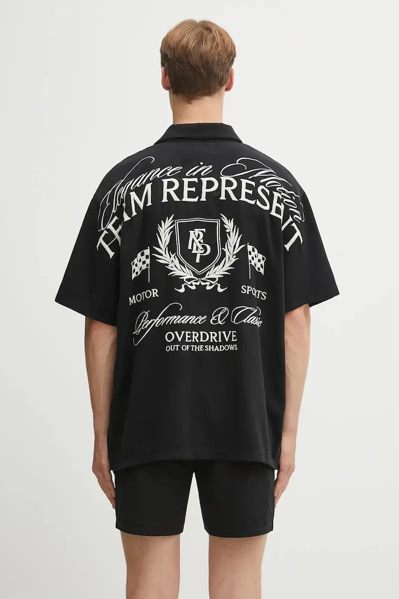 Represent camicia Crest Shirt uomo colore nero MLM2971.01