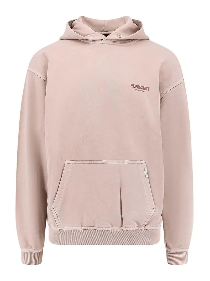 Represent Felpa Owners Club Con Cappuccio In Cotone Viola Chiaro