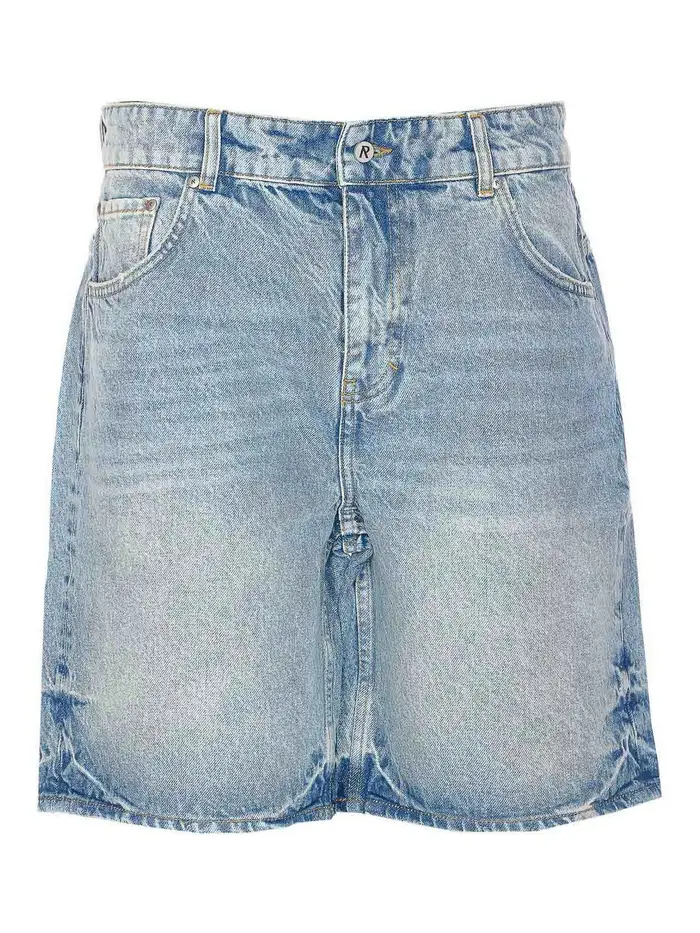 Represent Pantaloncini di jeans R13 in denim Blu