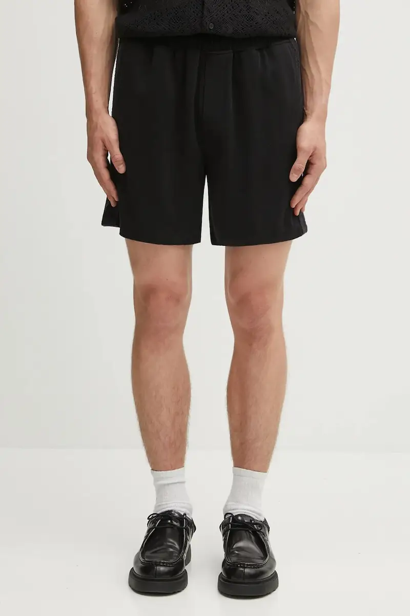 Represent pantaloncini Knitted Panel Short uomo colore nero MLM71023.01