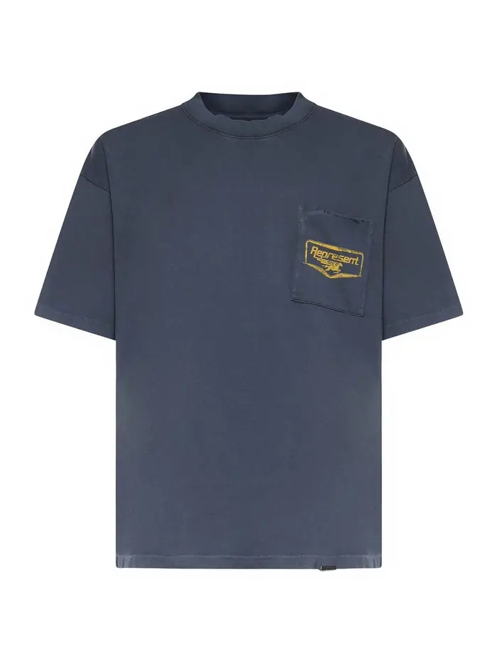 Represent T-shirt in cotone Niente piÃ¹ veloce Blu