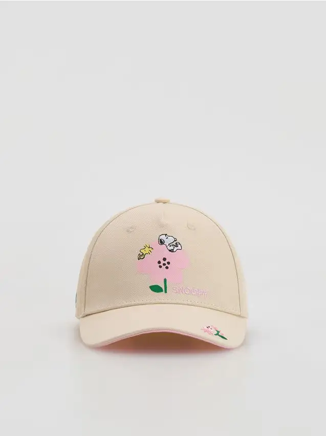 Reserved BABIES` PEAKED CAP - panna