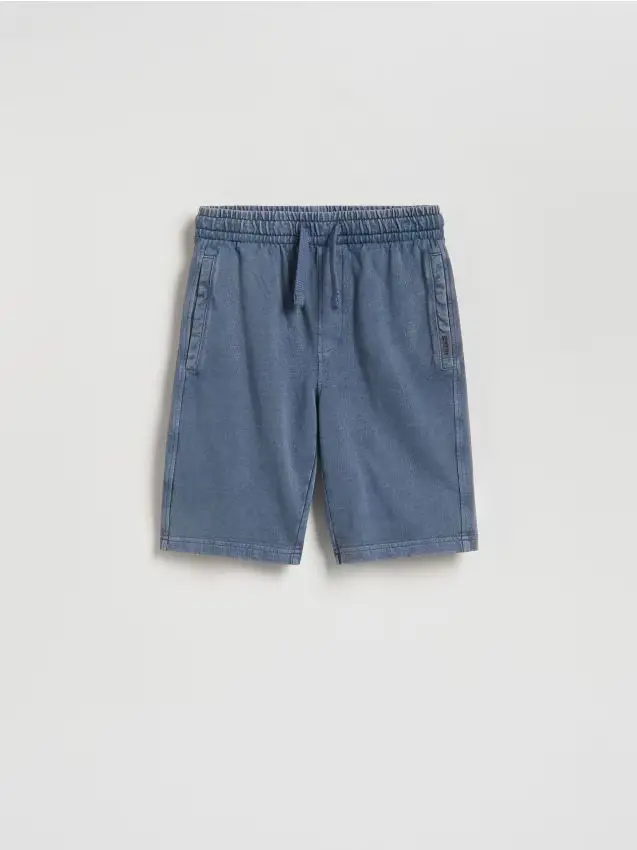 Reserved Bermuda in misto cotone - blu