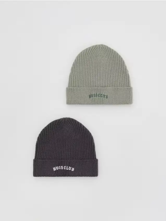 Reserved Berretto a costine confezione da 2 - multicolore