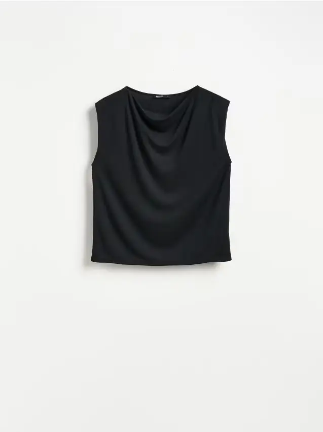 Blusa con modal - nero