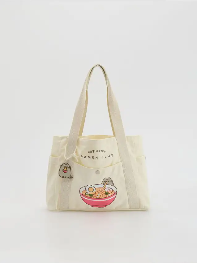 Reserved Borsa shopper Pusheen - nude