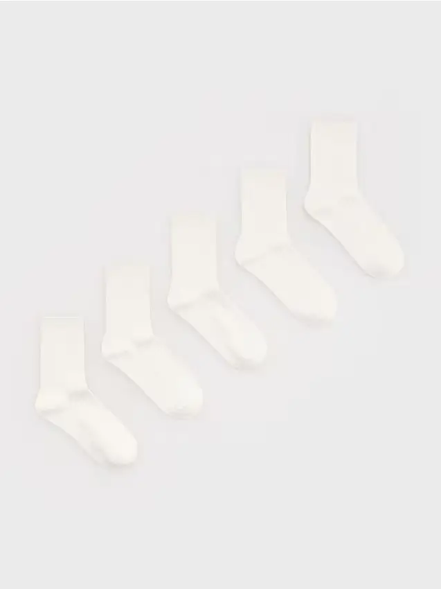 Reserved Calzini 5 pack - panna