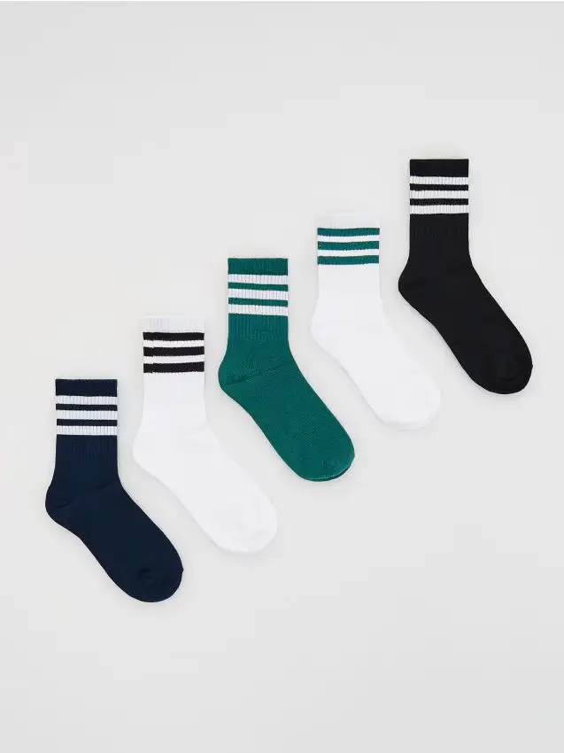 Reserved Calzini in cotone 5 pack - blu scuro