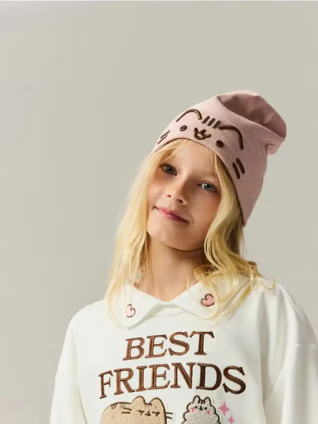 Cappellino Pusheen - rosa cipria