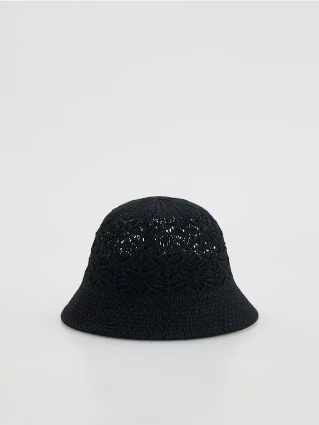 Reserved Cappello bucket traforato - nero