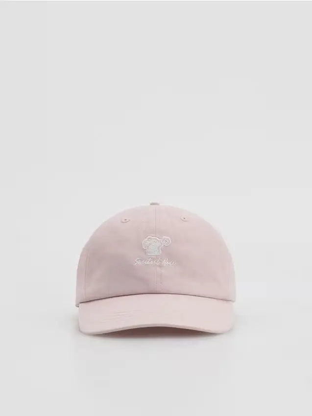 Cappello con visiera - rosa pastello