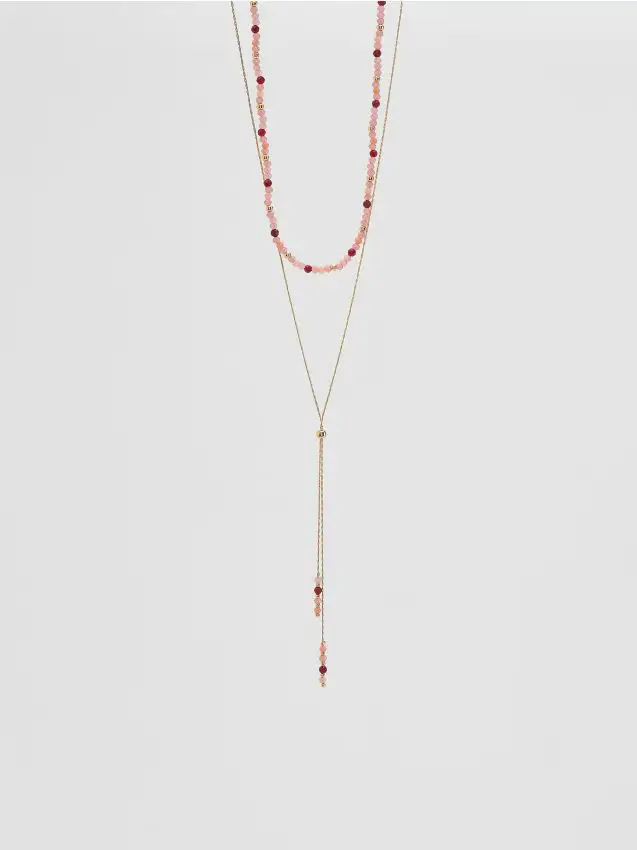 Reserved Collana con pietre - multicolore