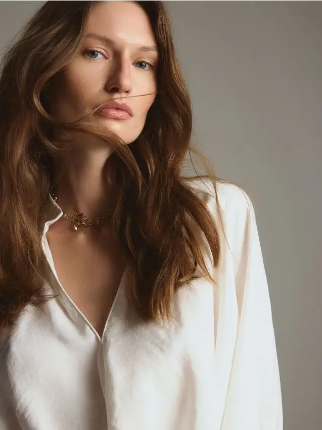 Collana con rose - oro