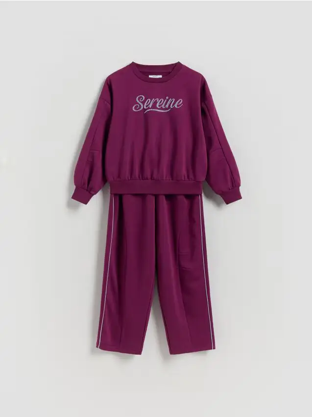 Reserved Completo in cotone - viola