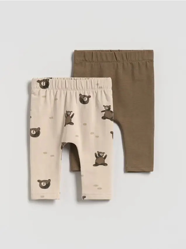 Reserved Confezione da 2 paia di pantaloni in cotone - caffè