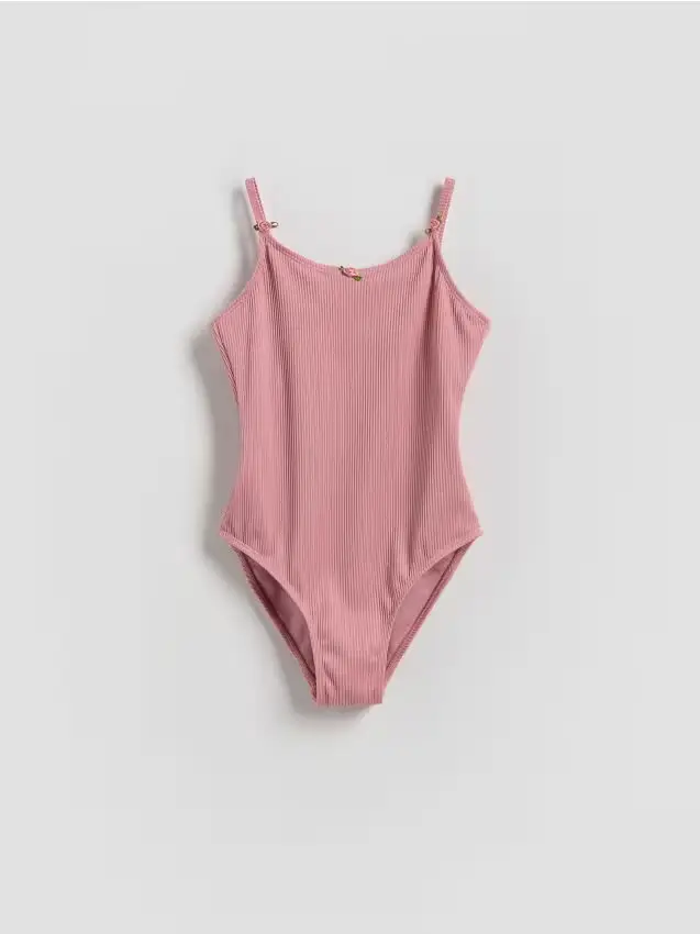Reserved Costume da bagno a costine - rosa cipria