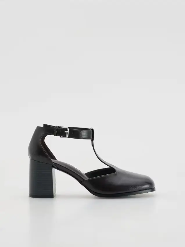 Décolleté con tacco - marrone scuro