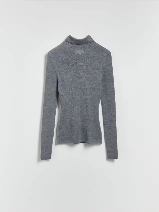 Reserved Dolcevita in lana - grigio medio